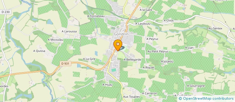 localisation de l'entreprise SCI LUSSAGNET à GONDRIN