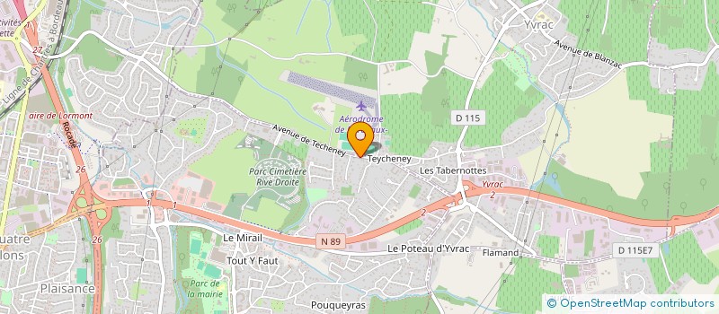 localisation de l'entreprise SCI LUSSAUT ST LOUBES  ARTIGUES-PRES-BORDEAUX