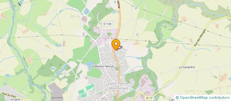 localisation de l'entreprise SCI LUSSON  MAUGES-SUR-LOIRE