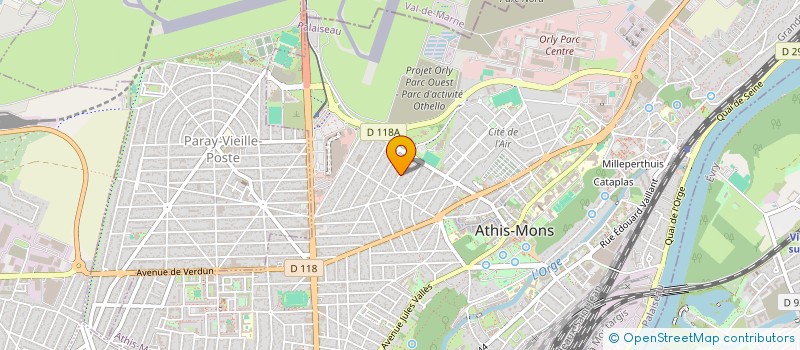 localisation de l'entreprise SCI LUSTAR à ATHIS-MONS
