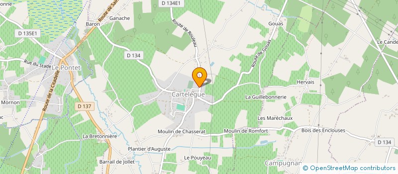 localisation de l'entreprise SCI LUSTARK  CARTELEGUE