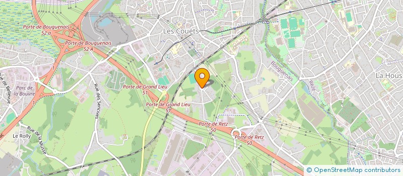 localisation de l'entreprise SCI LUSTEAU CHASSARD  BOUGUENAIS