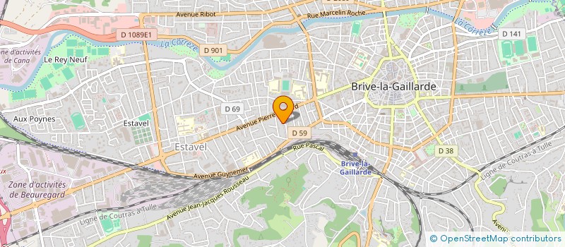 localisation de l'entreprise SCI LUSTREE  BRIVE-LA-GAILLARDE