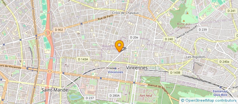localisation de l'entreprise SCI LUSY à VINCENNES