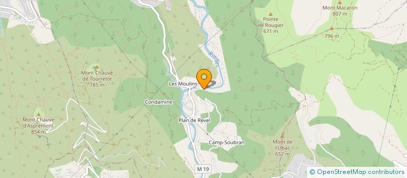 localisation de l'entreprise SCI LUSYAM  TOURRETTE-LEVENS