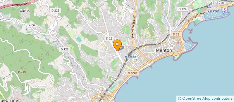 localisation de l'entreprise SCI LUSYDE à MENTON