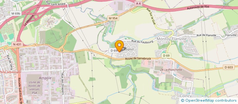 localisation de l'entreprise SCI LUTCUK  OGY-MONTOY-FLANVILLE