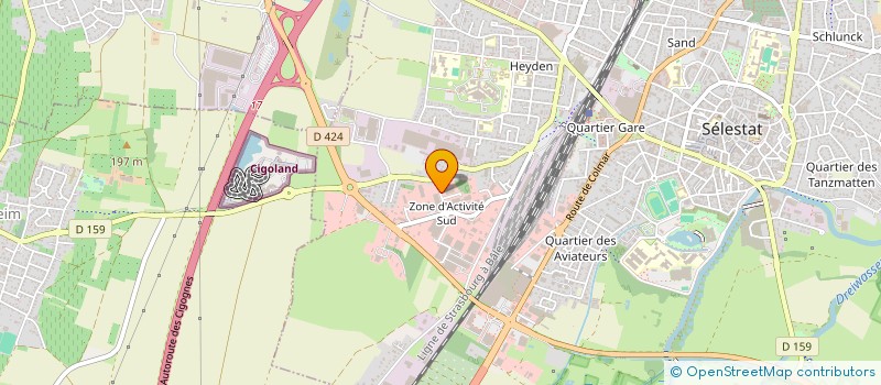 localisation de l'entreprise SCI LUTEA  SELESTAT