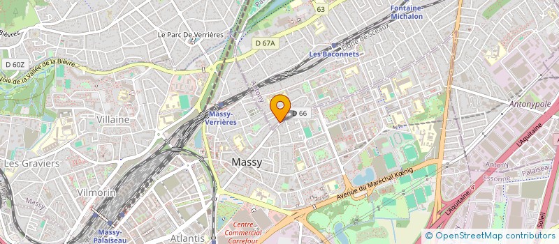 localisation de l'entreprise SCI LUTECE AUTOMOBILE à ANTONY