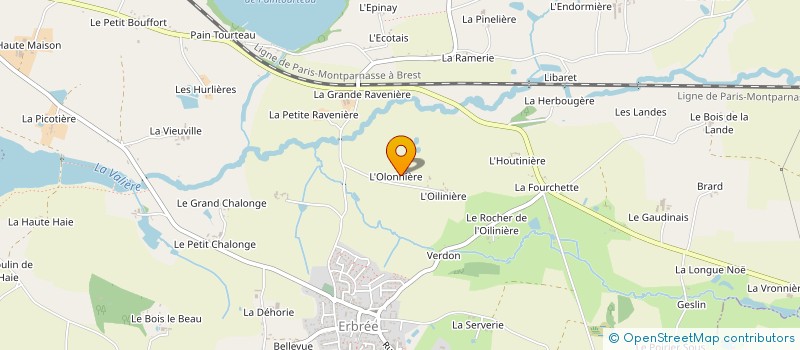 localisation de l'entreprise SCI LUTECE PATRIMOINE  ERBREE