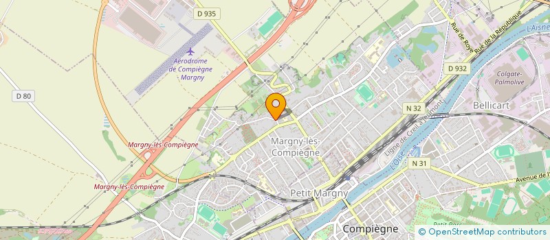 localisation de l'entreprise SCI LUTECIA  MARGNY-LES-COMPIEGNE