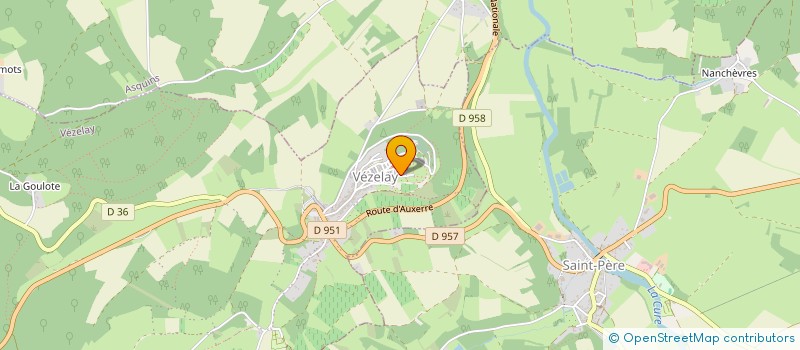 localisation de l'entreprise SCI LUTETIA  VEZELAY