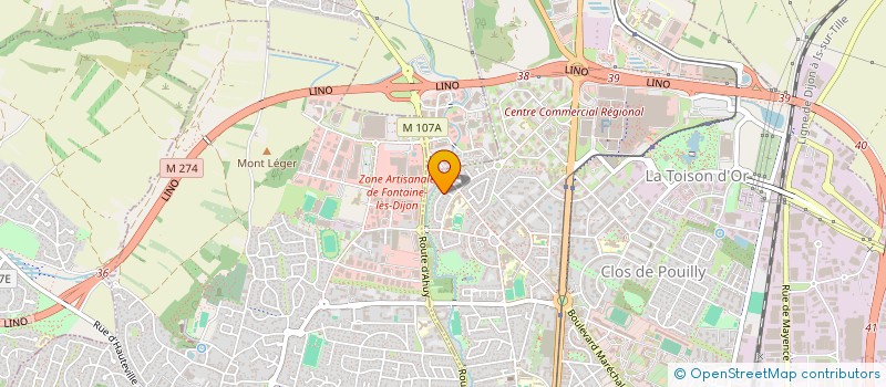 localisation de l'entreprise SCI LUTETIA à DIJON