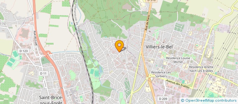 localisation de l'entreprise SCI LUTHIER à SARCELLES