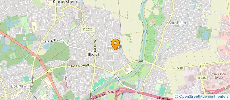 localisation de l'entreprise SCI LUTHOM  ILLZACH