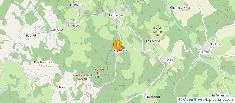 localisation de l'entreprise SCI LUTIN à ARRENES