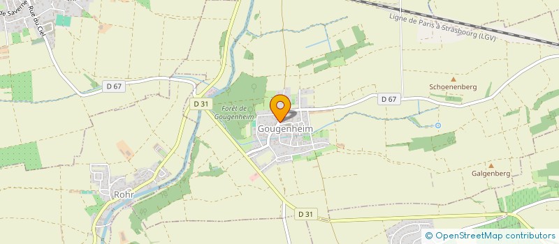 localisation de l'entreprise SCI LUTIN  GOUGENHEIM