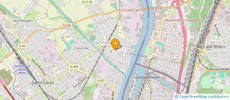 localisation de l'entreprise SCI LUTIN-RIESTERER  HUNINGUE