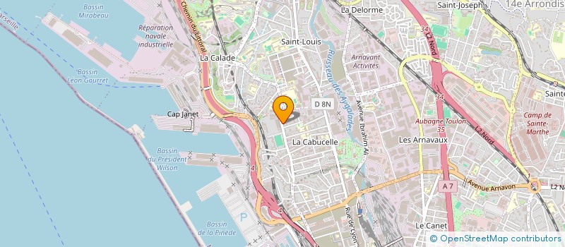 localisation de l'entreprise SCI LUTINIERE à MARSEILLE