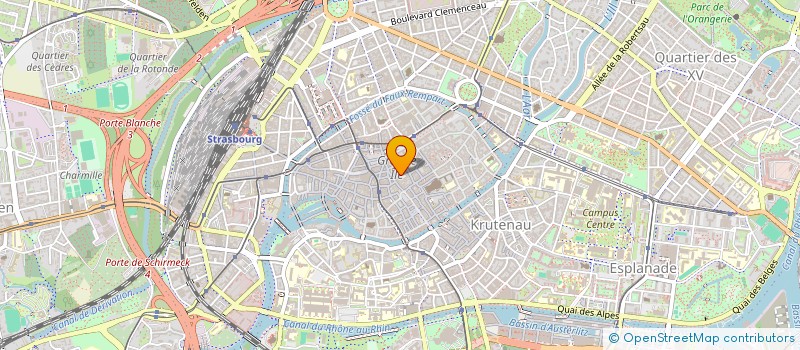 localisation de l'entreprise SCI LUTZ  STRASBOURG