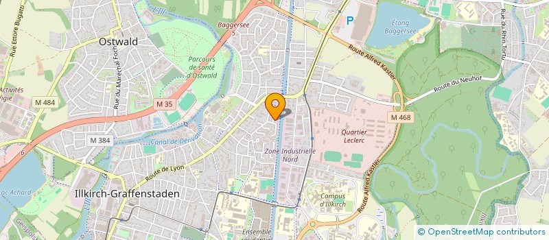 localisation de l'entreprise SCI LUTZ ISIDORE LA MEINAU  ILLKIRCH-GRAFFENSTADEN