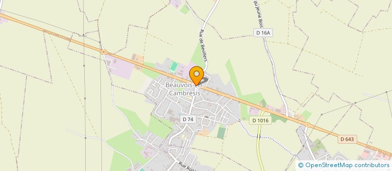 localisation de l'entreprise SCI LUV  BEAUVOIS-EN-CAMBRESIS