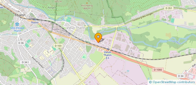 localisation de l'entreprise SCI LUVAL  VIEUX-THANN