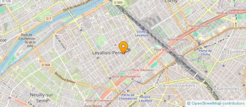 localisation de l'entreprise SCI LUVERIM à LEVALLOIS-PERRET