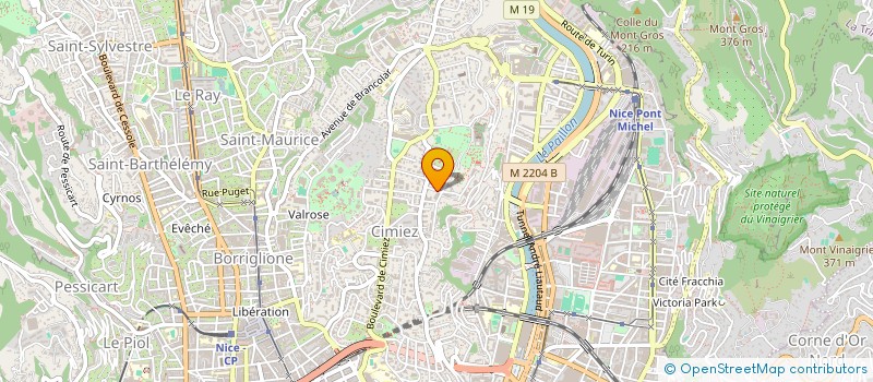 localisation de l'entreprise SCI LUVIA à NICE