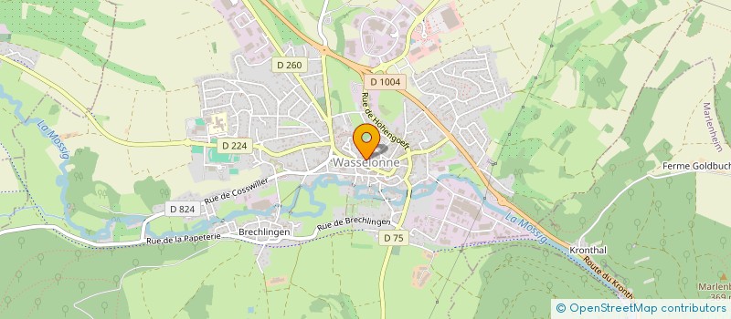 localisation de l'entreprise SCI LUX  WASSELONNE