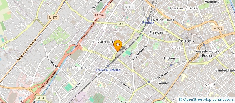 localisation de l'entreprise SCI LUXEMBOURG  ROUBAIX