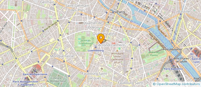 localisation de l'entreprise SCI LUXEMBOURG  PARIS