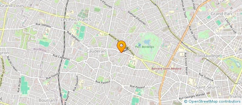 localisation de l'entreprise SCI LUXOR  BORDEAUX