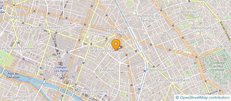 localisation de l'entreprise SCI LUXOR BERANGER  PARIS