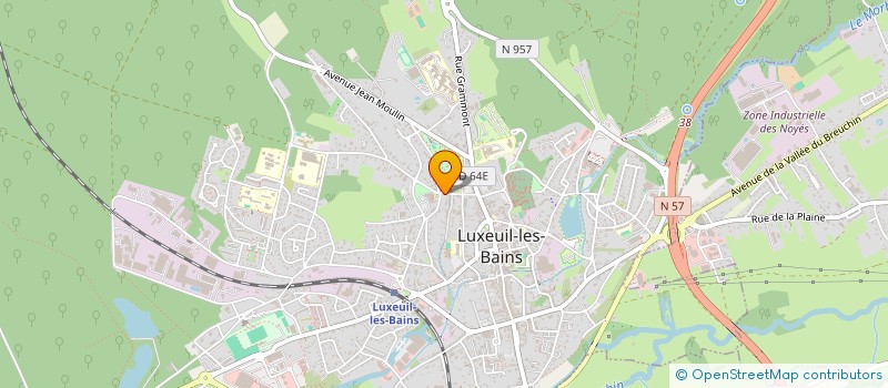 localisation de l'entreprise SCI LUXOVIUM à LUXEUIL-LES-BAINS