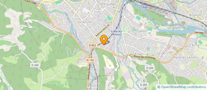 localisation de l'entreprise SCI LUYBERT à JURANCON