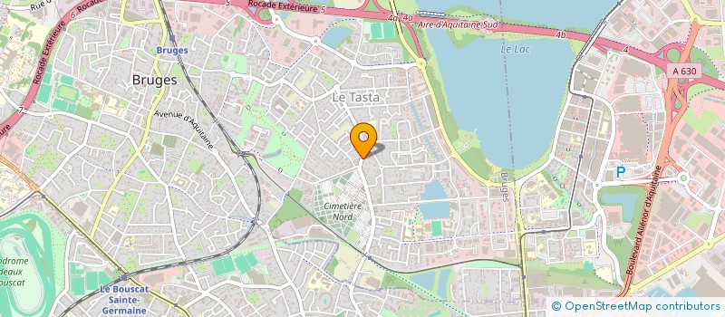 localisation de l'entreprise SCI LUZAN  BRUGES