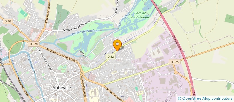 localisation de l'entreprise SCI LUZARCHES  ABBEVILLE