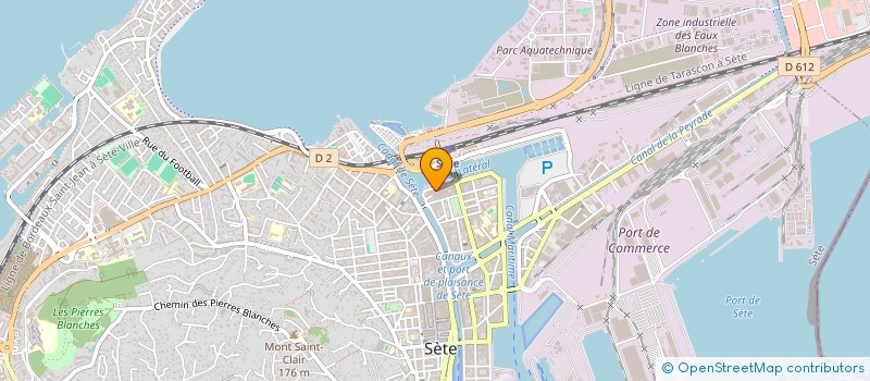 localisation de l'entreprise SCI LUZION  SETE