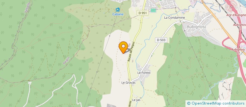 localisation de l'entreprise SCI LUZO à AUBIGNOSC
