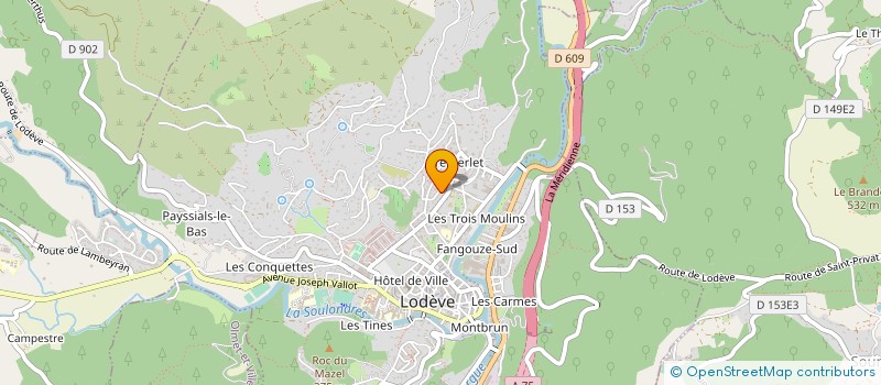 localisation de l'entreprise SCI LV 19  LODEVE