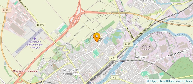 localisation de l'entreprise SCI LV3F  MARGNY-LES-COMPIEGNE