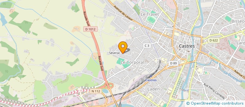 localisation de l'entreprise SCI LV51  CASTRES