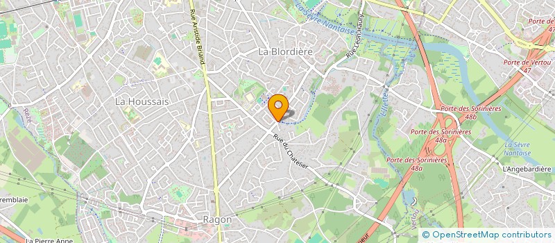 localisation de l'entreprise SCI LVA  REZE