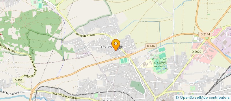 localisation de l'entreprise SCI LVA  RIOM