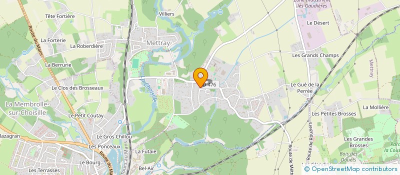 localisation de l'entreprise SCI LVA  METTRAY