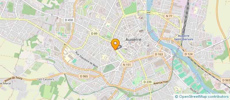 localisation de l'entreprise SCI LVB à AUXERRE