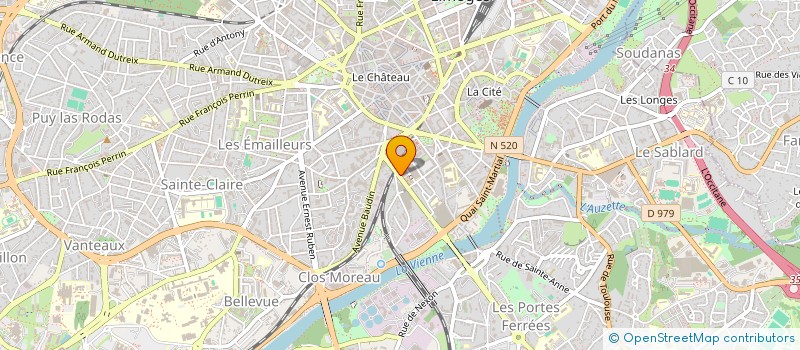 localisation de l'entreprise SCI LVB à LIMOGES