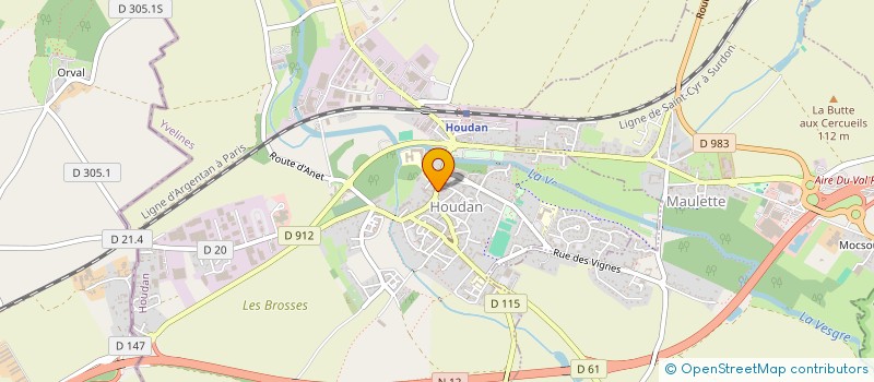 localisation de l'entreprise SCI LVCII  HOUDAN