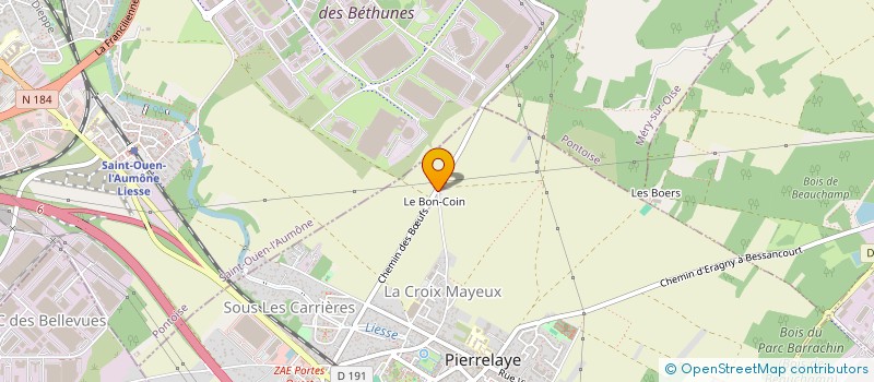 localisation de l'entreprise SCI LVCM  PIERRELAYE